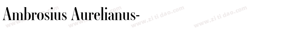 Ambrosius Aurelianus字体转换